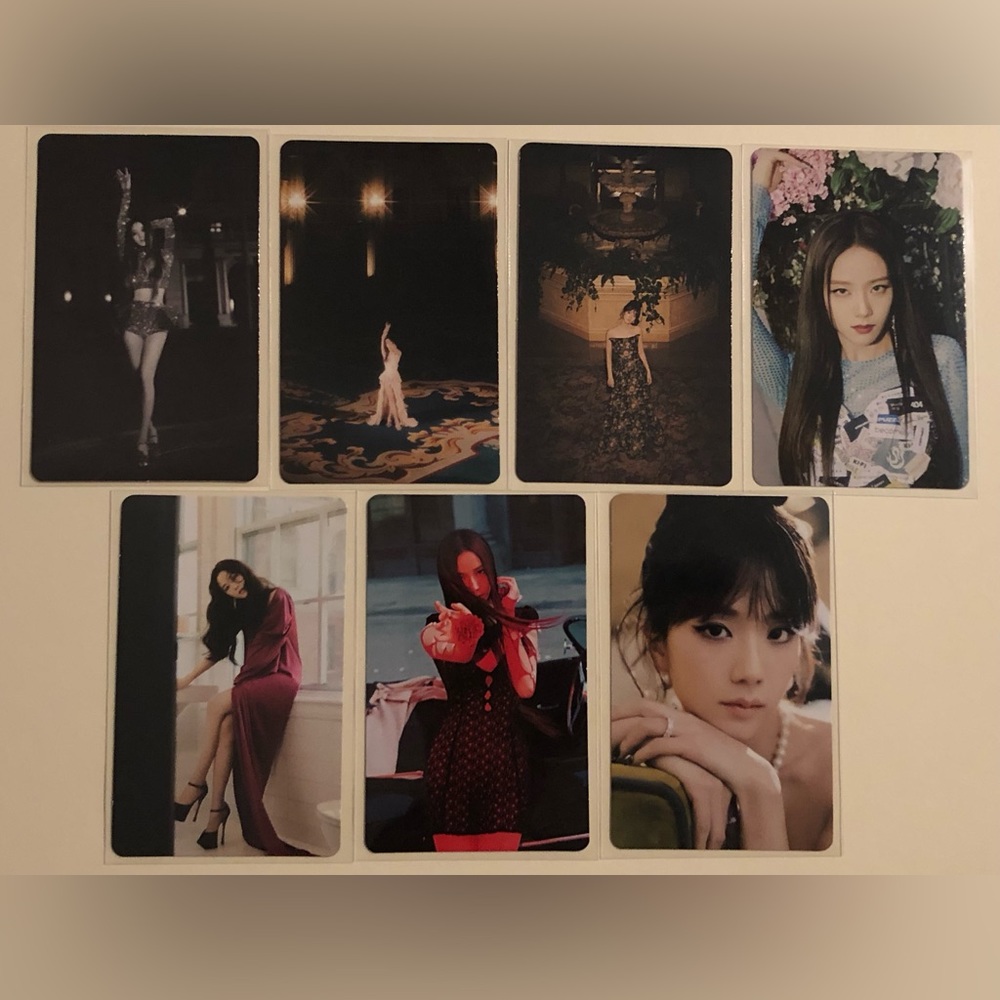 BLACKPINK Jisoo Solo album Photocard set of 7